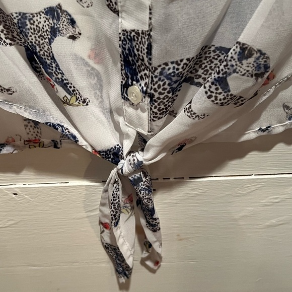 Pretty Little Liars by Aeropostale XL sheer sleeveless top, open back, EUC - Picture 6 of 9